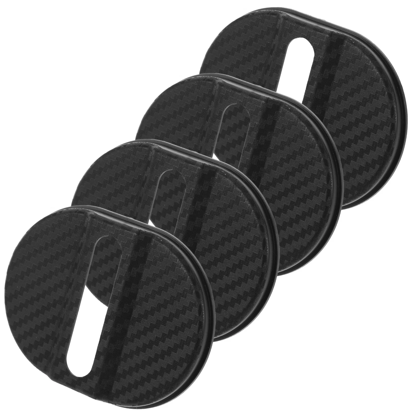 

4Pcs Universal Plastic Car Door Lock Cover Protector Sleeve Shock Absorber Noise Reduction Car Door Lock Buckle Protection