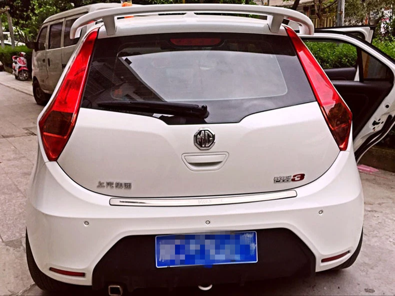 For morris garages MG3 Spoiler 2011-2014 MG3 High Quality  ABS Material Car Rear Wing Primer Color Rear Spoiler