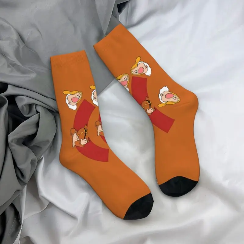 Custom Cute Snow White And The Seven Dwarfs Socks Men Women Warm 3D Print Sports Basketball Socks