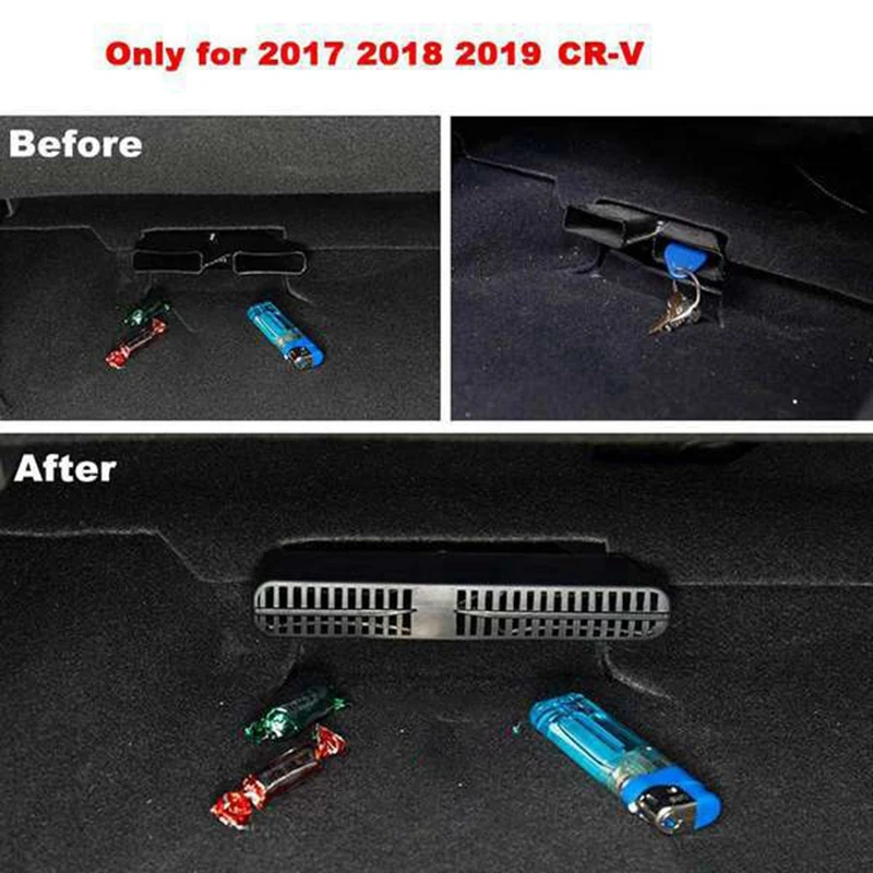 Car Rear Under Seat Air Vent Outlet Shell Air Conditioner Grille Cover For Honda CRV CR-V 2017 2018 2019