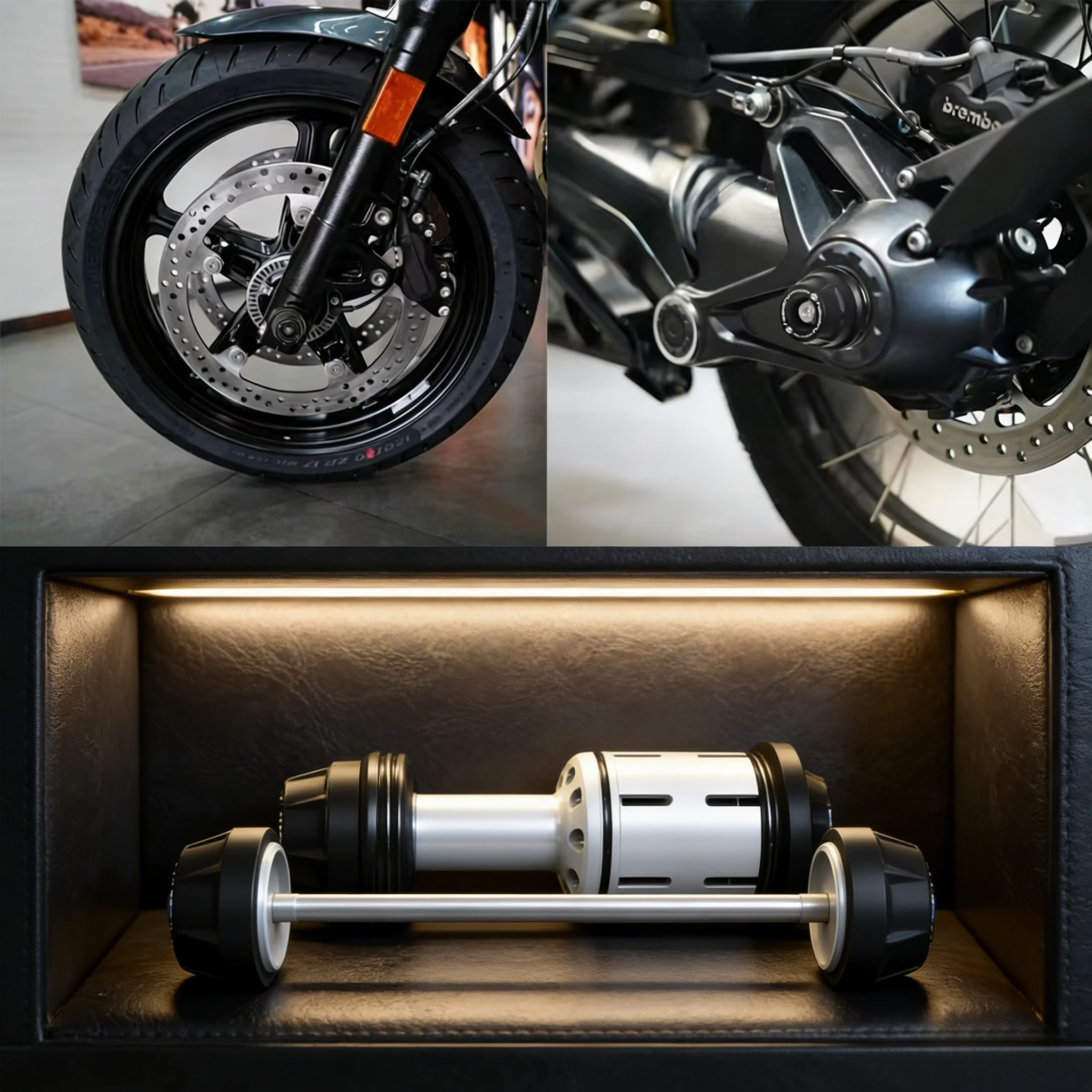 

Комплект защитных накладок на ось колеса мотоцикла для BMW R NineT Scrambler / Urban / Racer 2017-2025