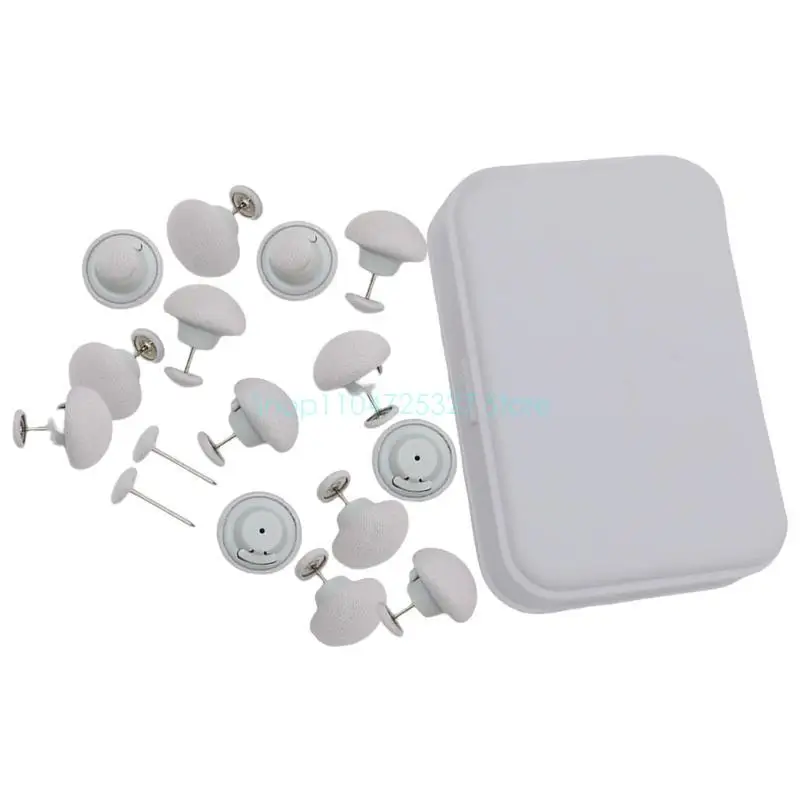 D8KF Pack of 12 Mushroom Duvet Cover Pins To Hold Comforter Firmly In Place