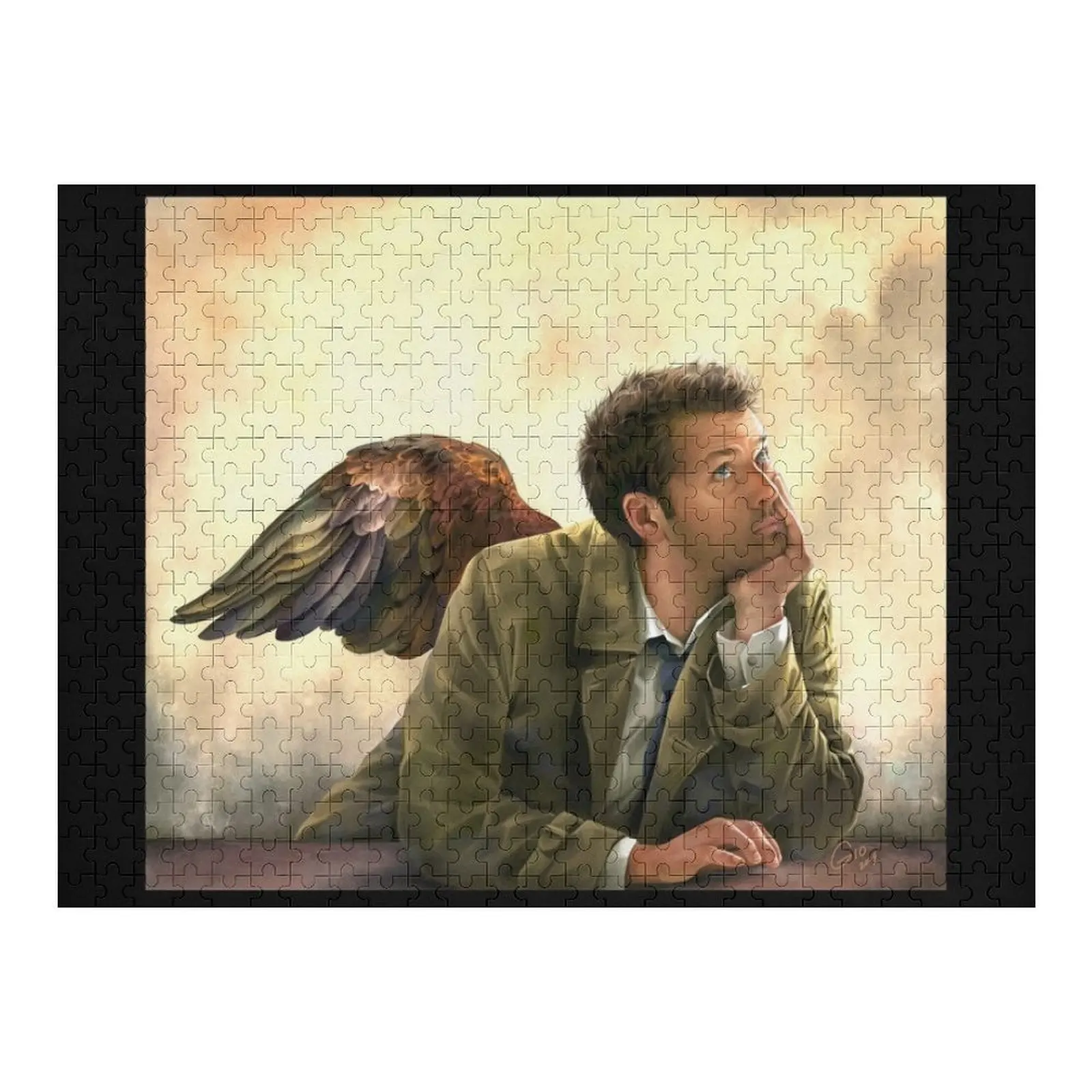 

Castiel Renaissance style Jigsaw Puzzle Scale Motors With Photo Custom Wood Puzzle