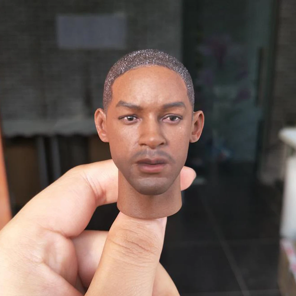 1/6 scale male head sculpt actor Will Smith head carving model for 12‘’ action figure body