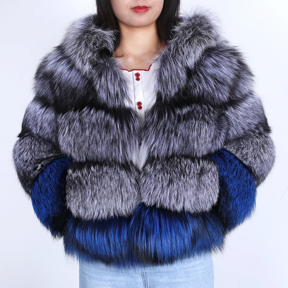 maomaokong2020 natural real fox fur coat ladies winter natural fur jacket jacket fashion coat real fox fur coat fox fur hat