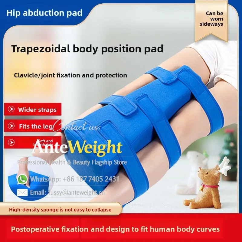 Leg Positioning Wedge for Hip Replacement, Abduction Support for Post-Surgery & Fracture | Anti-Decubitus Orthopedic Pillow`