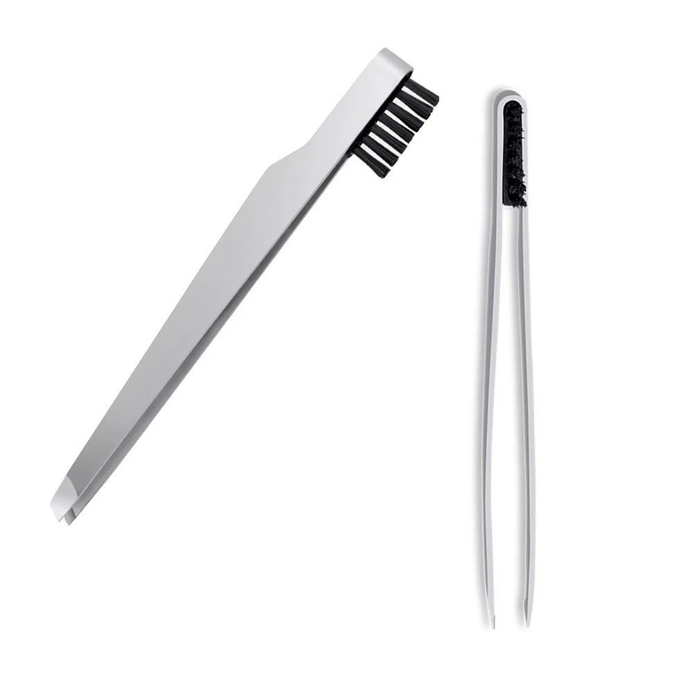 3pcs 스테인레스 스틸 경사 팁 눈썹 족집게 여성을위한 휴대용 소형 경량 정밀 메이크업 도구 소녀