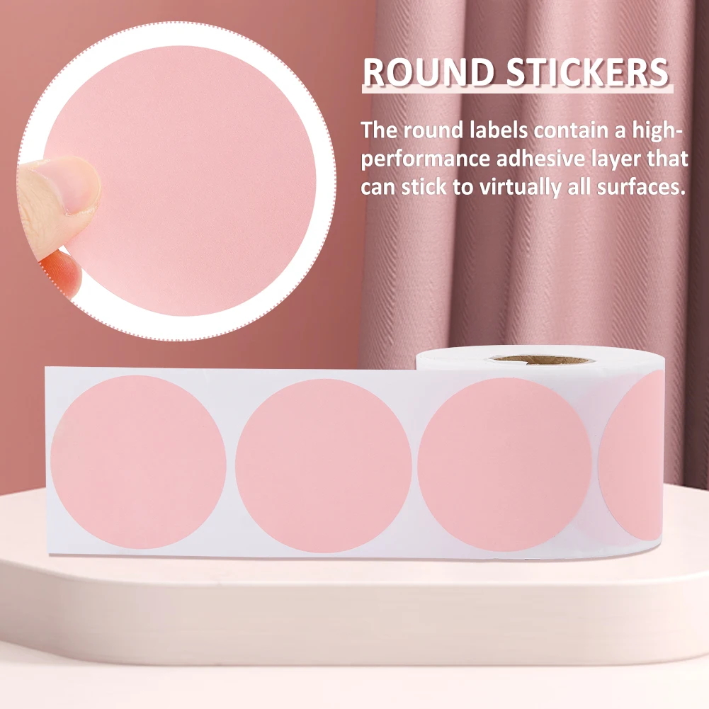 Impresora de etiquetas de papel impermeable a prueba de aceite, 500 piezas, 50mm, multiusos, frascos de botellas, impresión en blanco, etiqueta térmica, clasificación de letreros