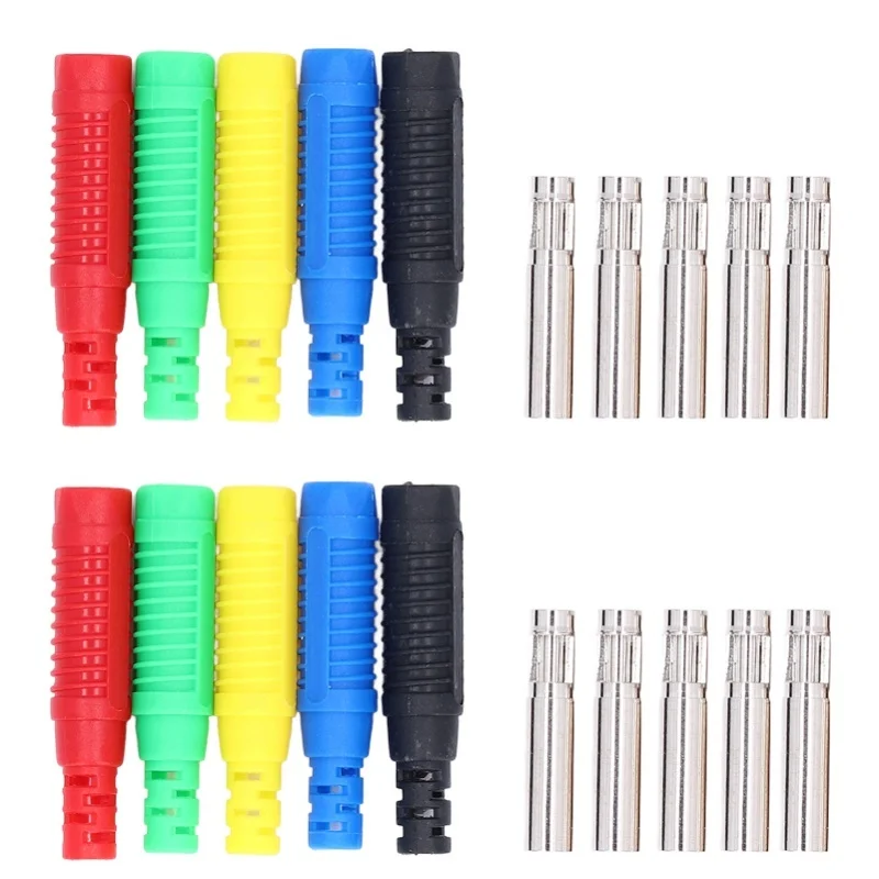 10Set Banana Plug Strong Connectivity Good Electrical Conductivity Lantern Banana Socket For Electronics Computers