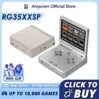 ANBERNIC RG35XXSP Flip Game Console 3.5'' IPS Screen Mini HDMI Output WiFi Bluetooth 4.2 E-book Linux Video Console Player Gifts