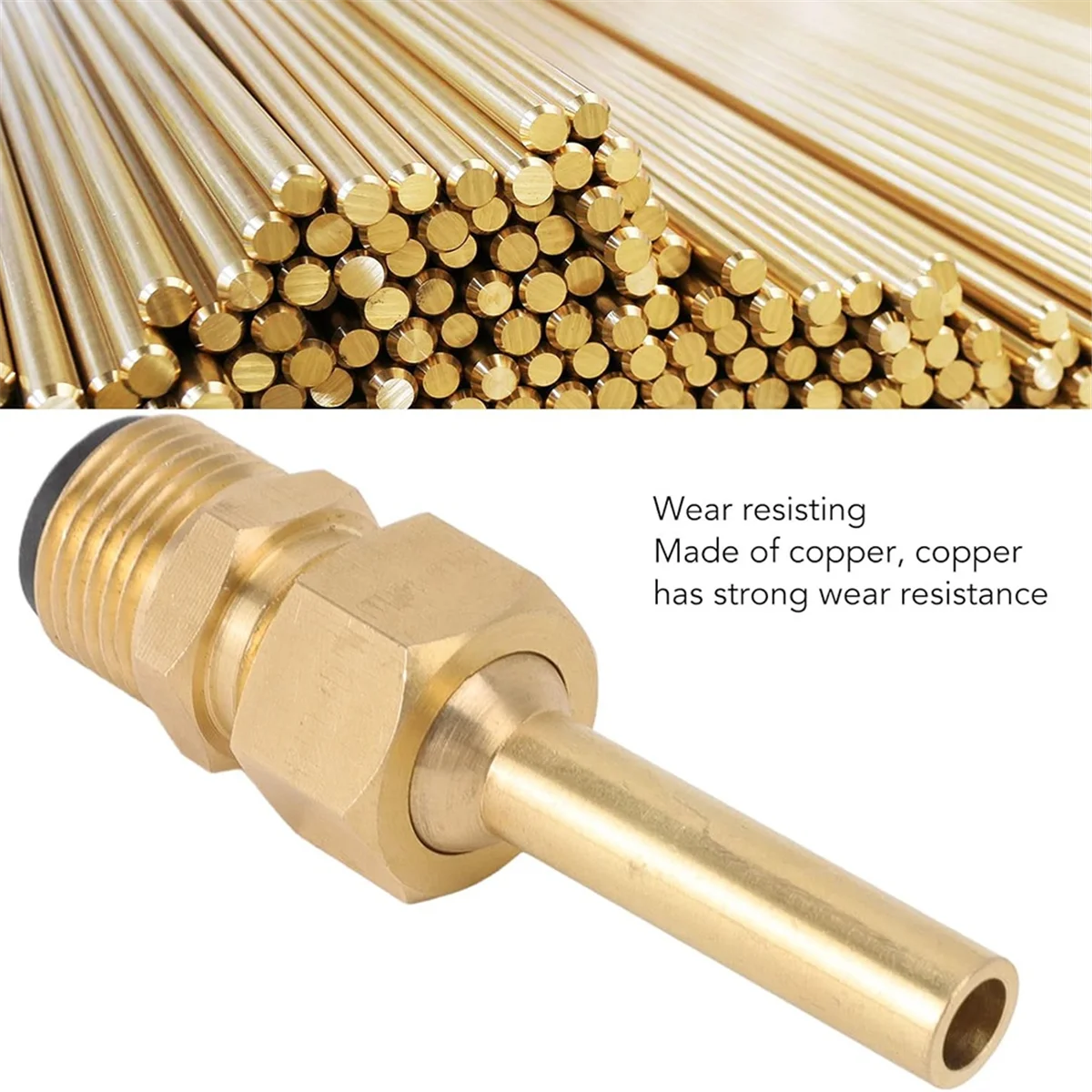 Boquilla de fuente de agua de cobre de chorro directo de 4 Uds., fuente de estanque de un solo boquilla, reemplazo de cabezales de piezas de fuente de 1/2 pulgada