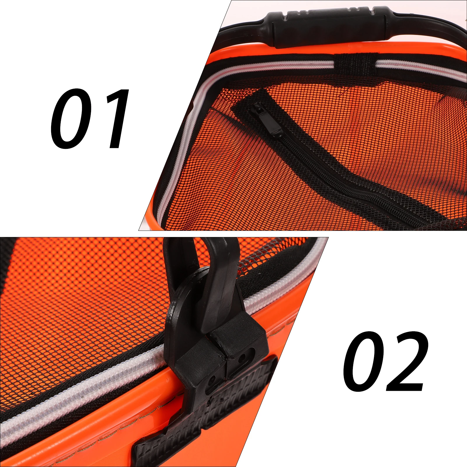 

Fishing Water Container Foldable Bucket Collapsible ange Eva Pail Sturdy H Storage Portable Outdoor Camping Hiking