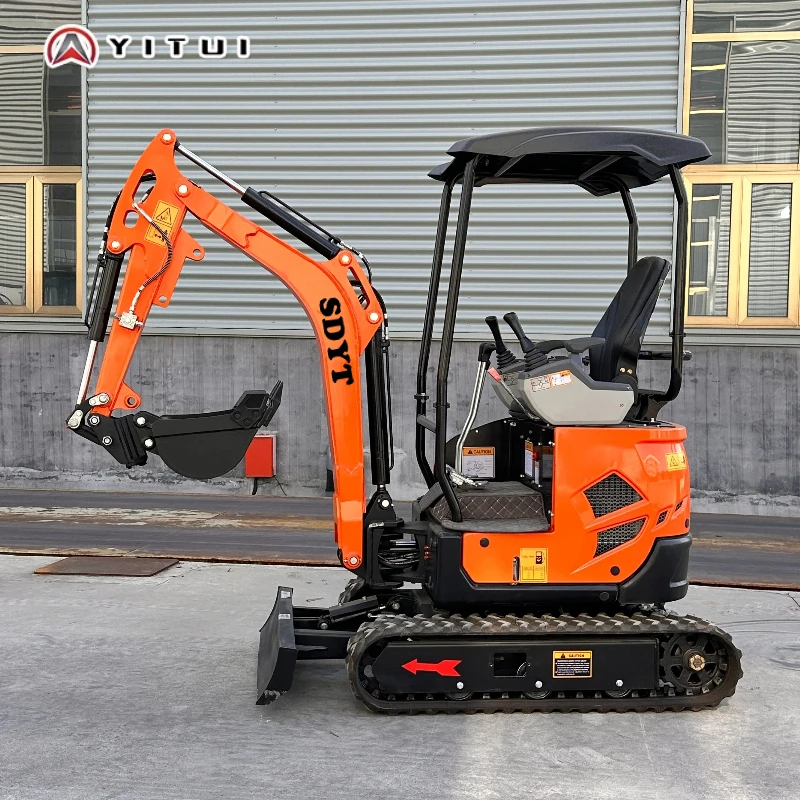 Miniexcavadora pequeña de 2,0 toneladas, miniexcavadora con certificación Ce de alta calidad, motor Kubota agrícola personalizado