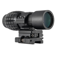 Shooin Optics Red Dot Sithg 3x 5x Magnifier  Quick Release Side Flip 20mm Rail Mount