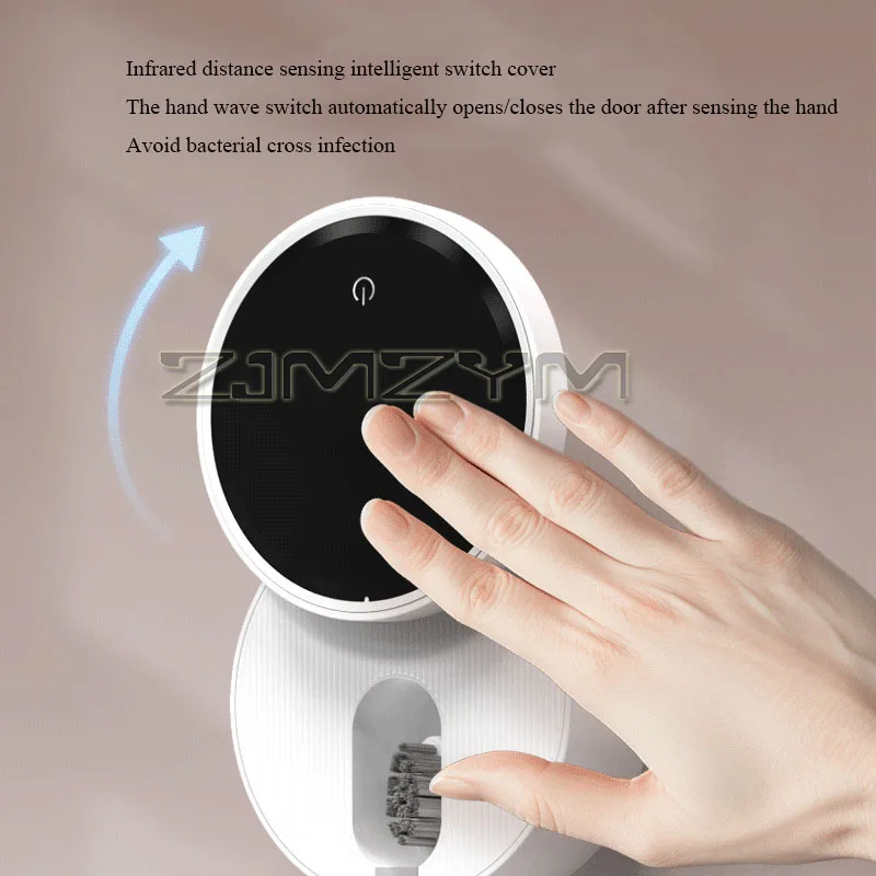 Montado na parede suporte de escova de dentes portátil esterilizador elétrico única pessoa limpador para banheiro seco para viagens em casa