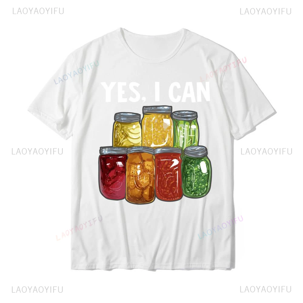 Canning Season Funny Preserving Food Gift Tshirt Short Sleeve Casual Fashion Harajuku Man Tshirt Summer Style Y2k Women Tees