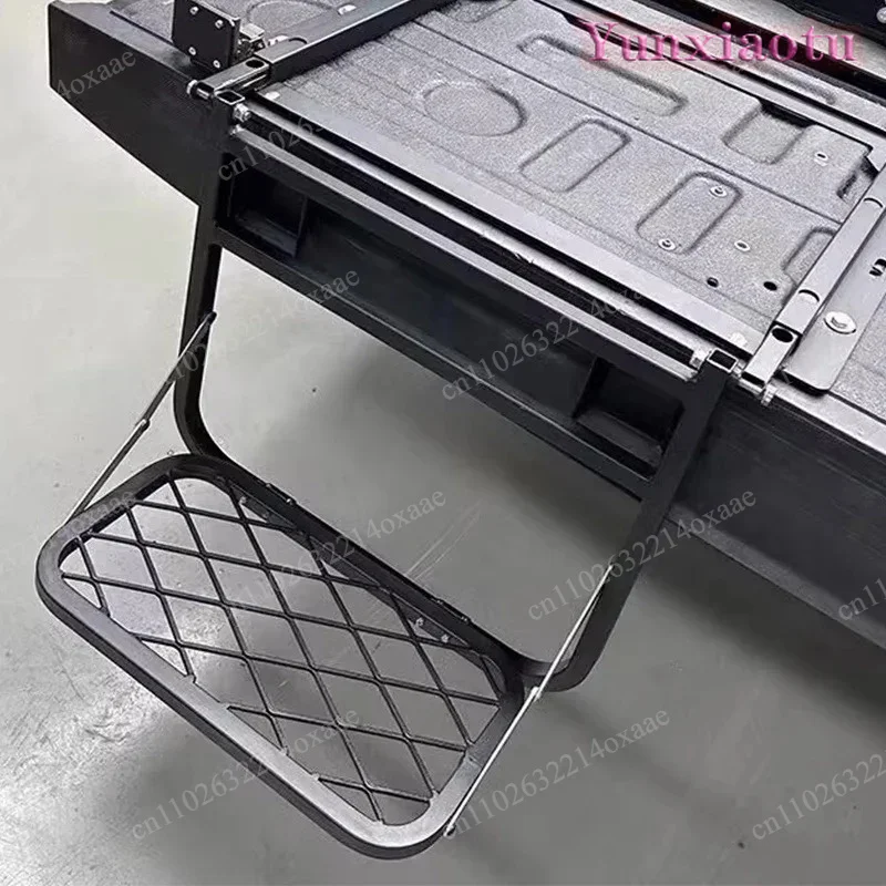 Trunk Folding Ladder, Tailgate Climbing Ladder, Car Cargo & Maintenance Tools