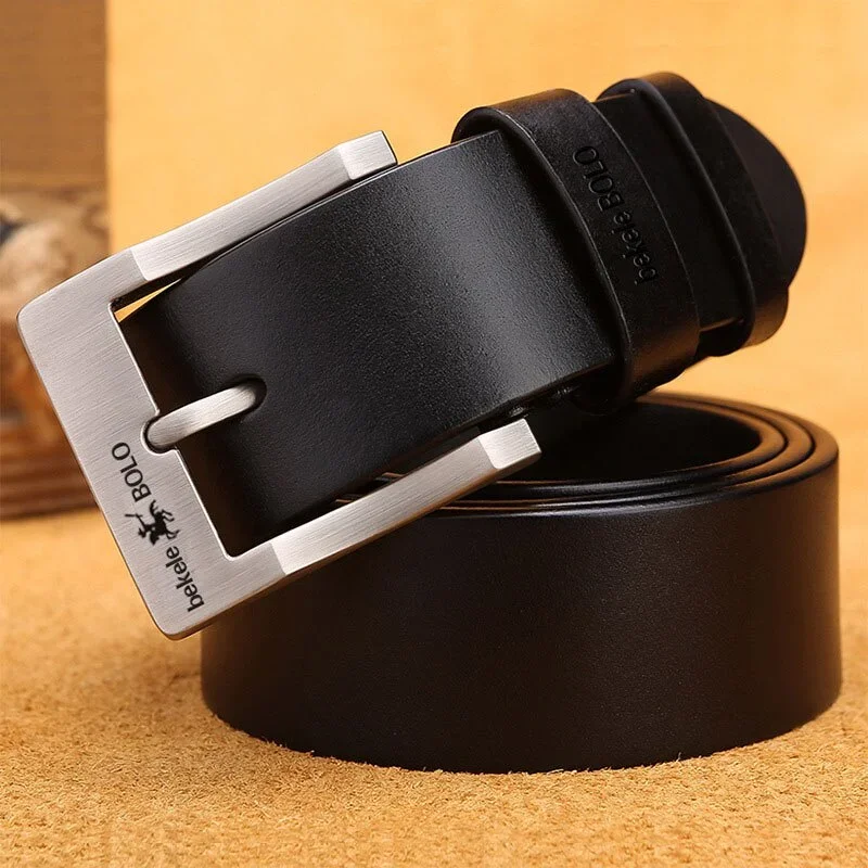 Men\'s Genuine Leather Belt Luxury Brand Belts for Men High Quality Cowhide Male Strap Waist Belt Cummerbunds Ceinture Homme