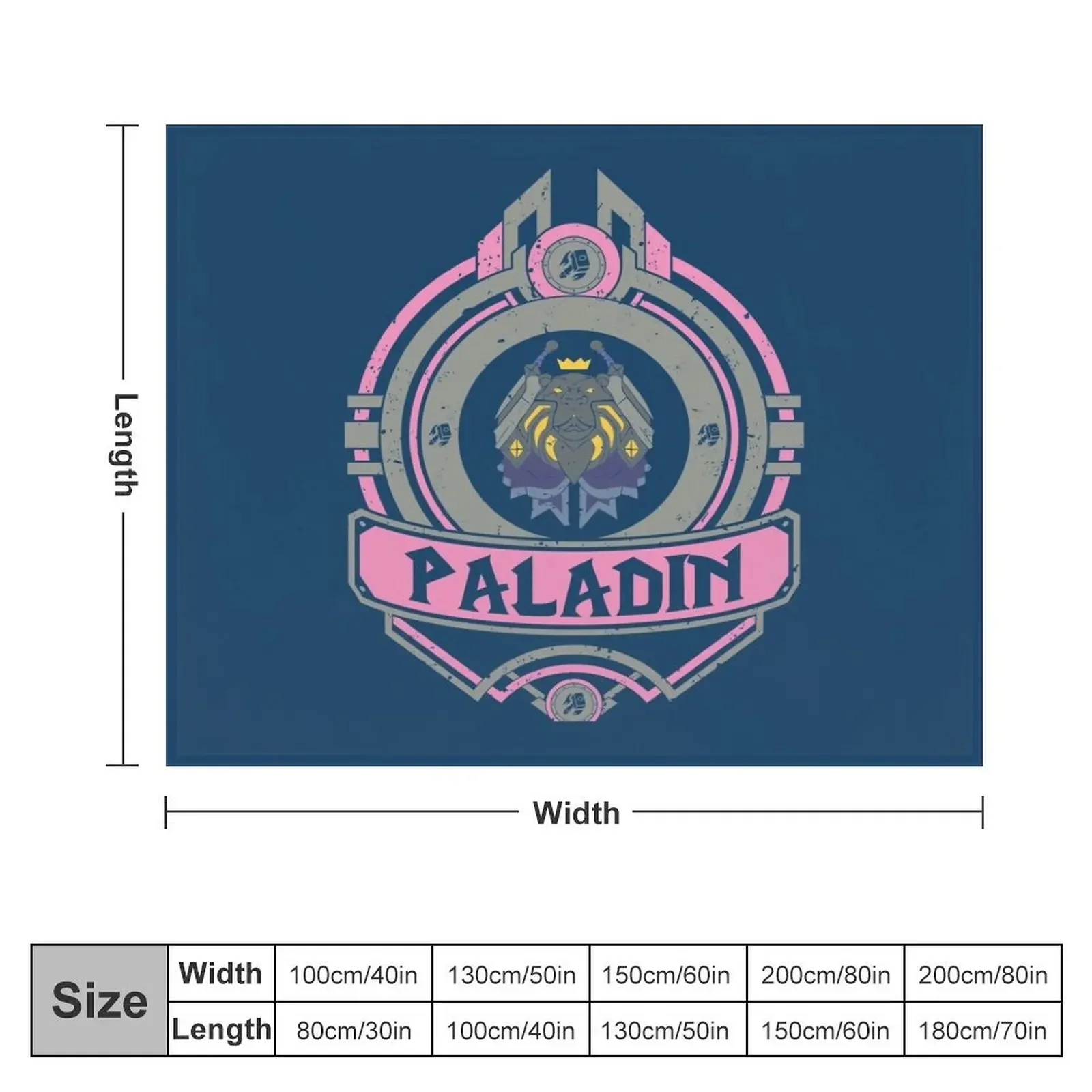 PALADIN CREST Throw Blanket decorative Decorative Sofa Blankets