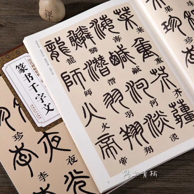 

Deng Shiru's Seal Script Copybook - Thousand Character Classic in Traditional Chinese Calligraphy for Brush Writing Practice