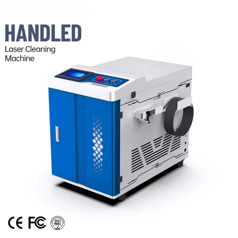 Aluminum Rust Removal Cleaning Machine with Water Chiller Cooling Handheld Fiber Cleaner 1500W 2000W 3000W Wood Stone