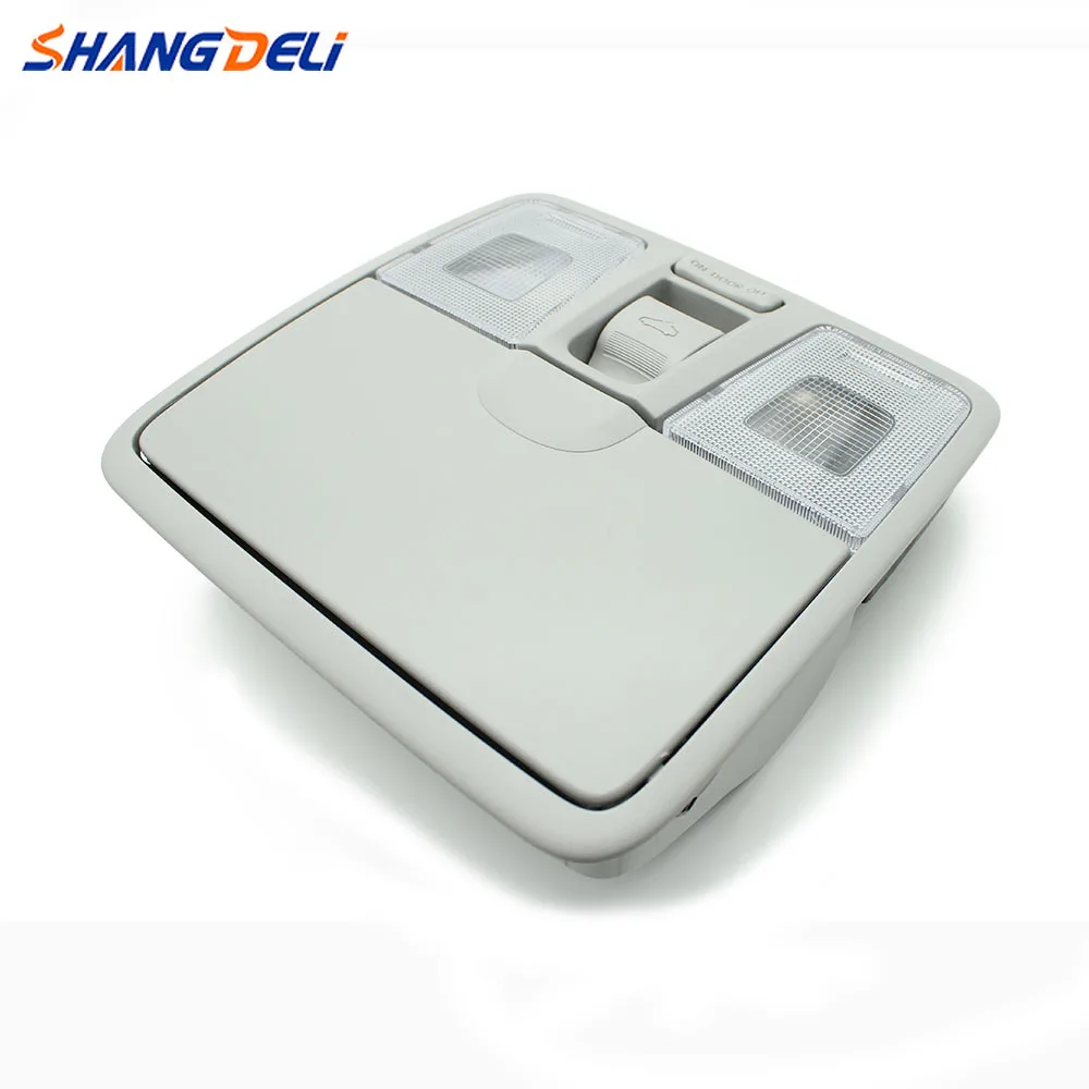 Front map lamp reading light with glass box for Hyundai Elantra MD Sunroof switch reading light glasses case lighting