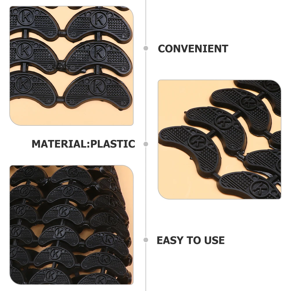 

2Sheets Black Heel Protector Sole Patch Anti slip Stickers Shoe Pads Non slip Sneaker Pads Adhesive Sole Protectors Mute Shoe