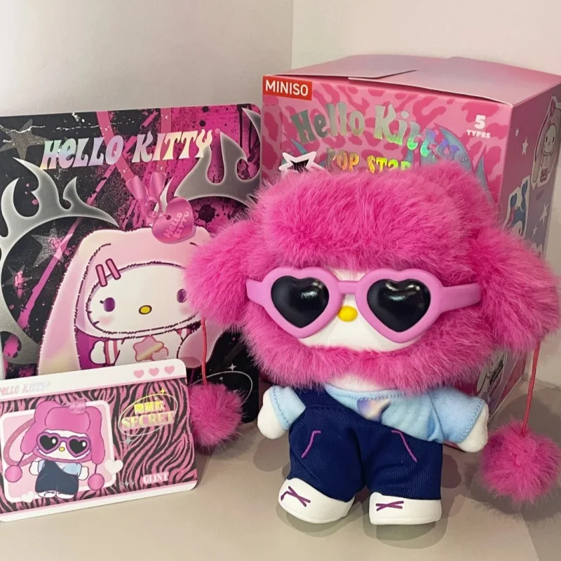

Горячая новинка Hellokitty Pop Star Series слепая коробка модная виниловая плюшевая сумка Kawai подвеска брелки украшения собирать загадочную коробку подарки