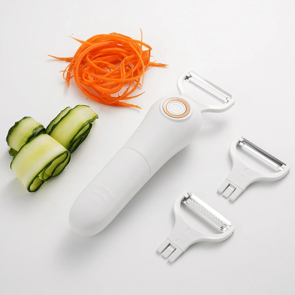 

Electric Peeler Orbital Vegetable Peeler with Stainless Steel Multi-Functional Blades USB Rechargeable Fruit Vegetable Tools