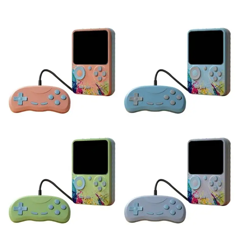 203A 500 in 1 Retro Game Console with 3In Screen 500 Classical Game Built In 1000mAH Rechargeable Battery Handheld Gamepad