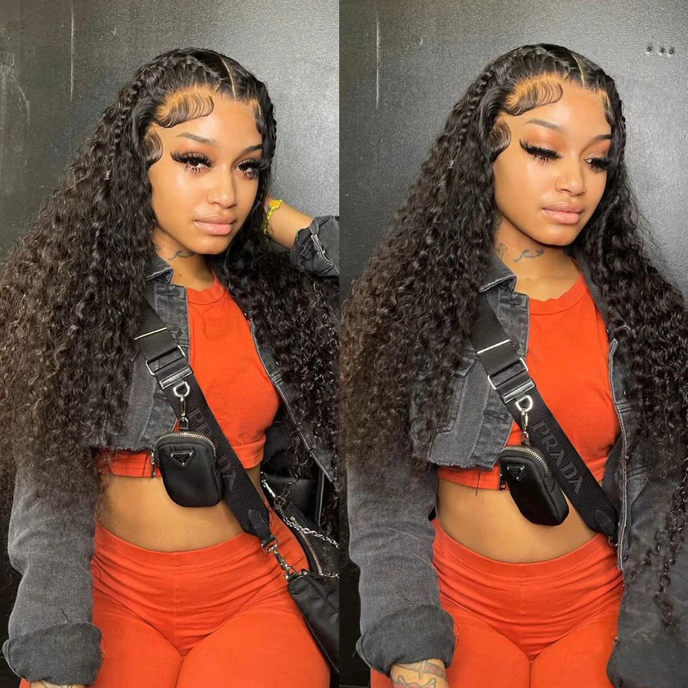 Kinky Curly Lace Front 13x6 hd Lace Frontal Human Hair Wig 4x6 Lace Closure Wig Glueless Preplucked Wig Human Hair Ready To Wear