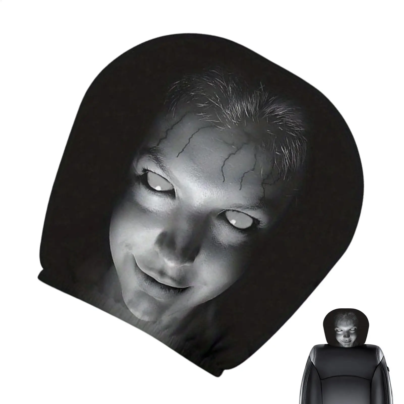 Housses de repose-tête de voiture amusantes, accessoires intérieurs automobiles, protection de repose-tête pour les trajets quotidiens, les voyages en voiture, le covoiturage, les berlines et les SUV