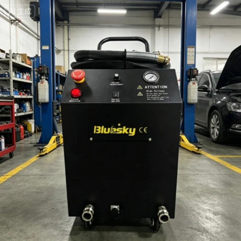 professional dry ice cleaning system for automotive restoration, engine bay cleaning, and complete carbon deposition removal