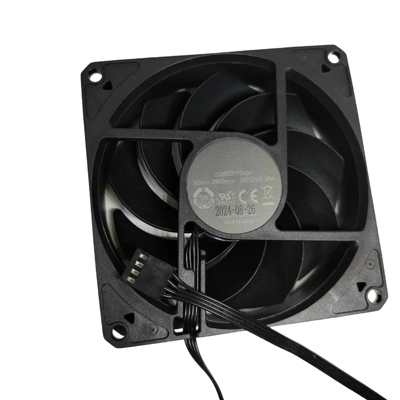 for Cooler Master 9225, 9cm, 12V, 4-Pin PWM Thermostatic Silent Case Fan 202002070-GP