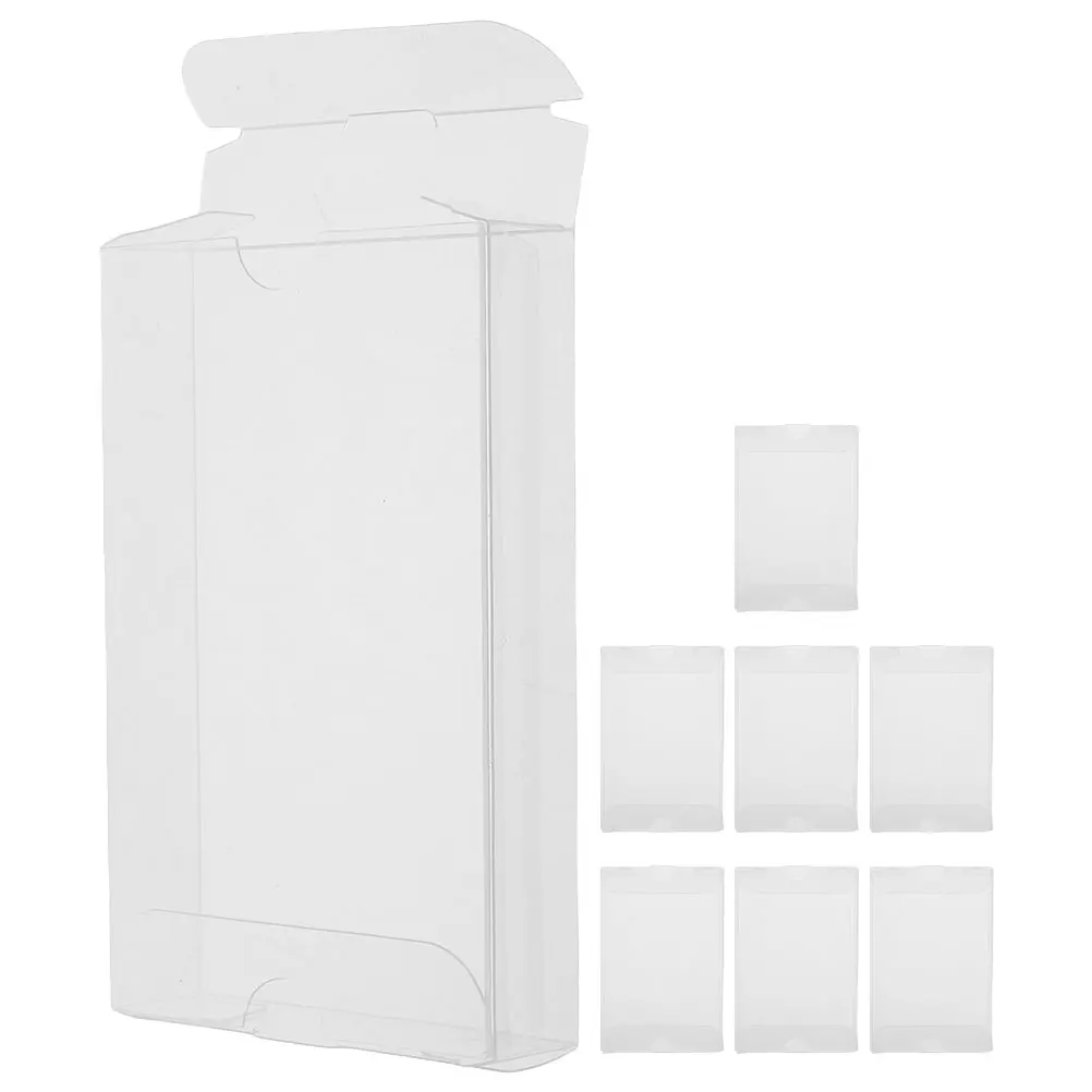 

8 Pcs PVC Tape Case Cassette Display Dust-proof Transparent Audio Storage Cases