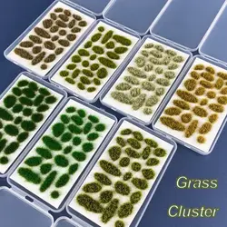 Grass Tufts Artificial Flower Cluster Simulation Wargaming Scenery Sand Table Layout DIY Accessories Modeling Materials Toy