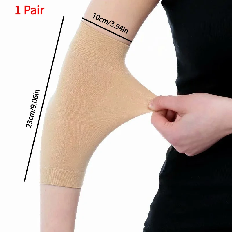 *1 Pair Tattoo Cover Up Compression Sleeves Bands Forearm Concealer Support Skin Color Tattoo Aftercare UV Protection Oversleeve