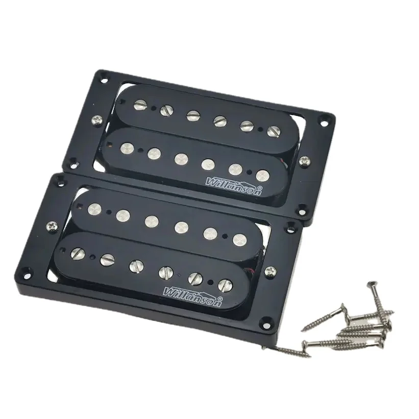 

Wilkinson LP Pickups Humbucker Ceramics Electric Guitar Pickups Chrome cover 4C Wire