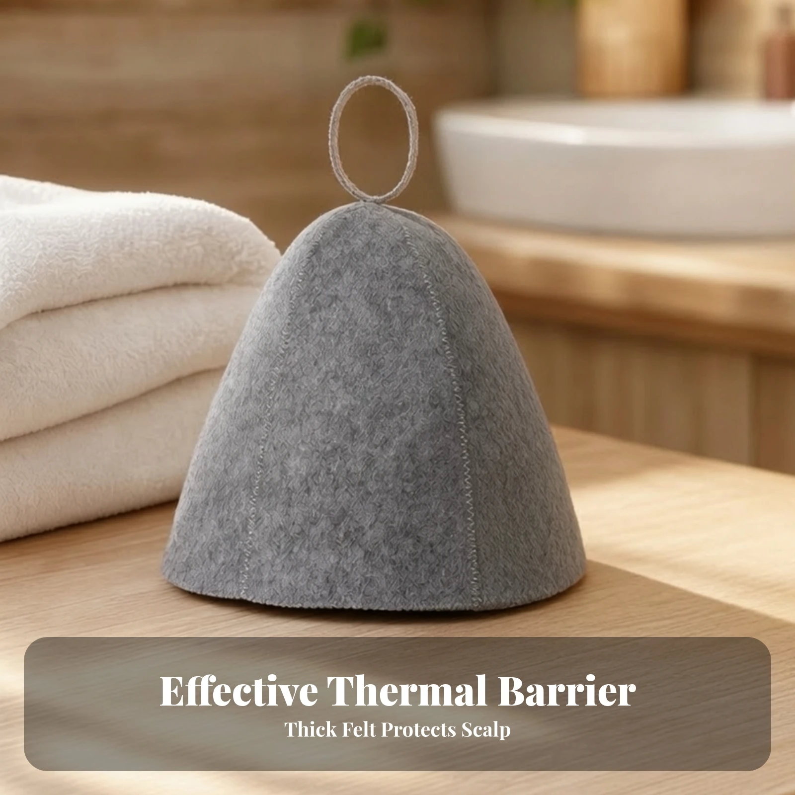2-pieces-felt-sauna-hat-with-hanging-loop-comfortable-bell-shaped-sauna-cap-banya-hat-breathable-headwear-one-size-fits-all