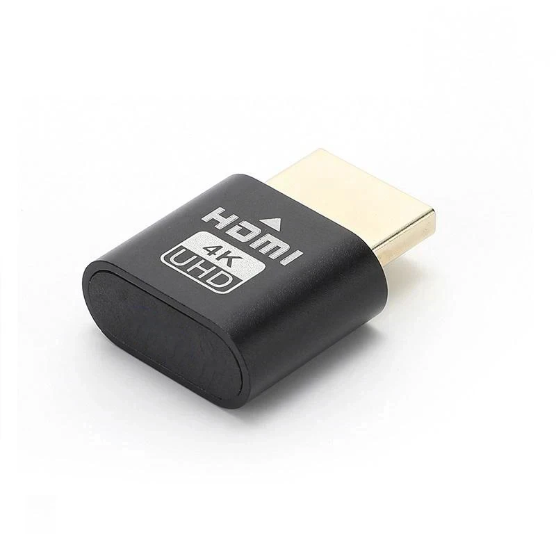 1-4pcs HDMI Virtual Display 4K HDMI DDC EDID Dummy Plug EDID Virtual Plug HDMI Dummy Emulator Adapter Support All Systems