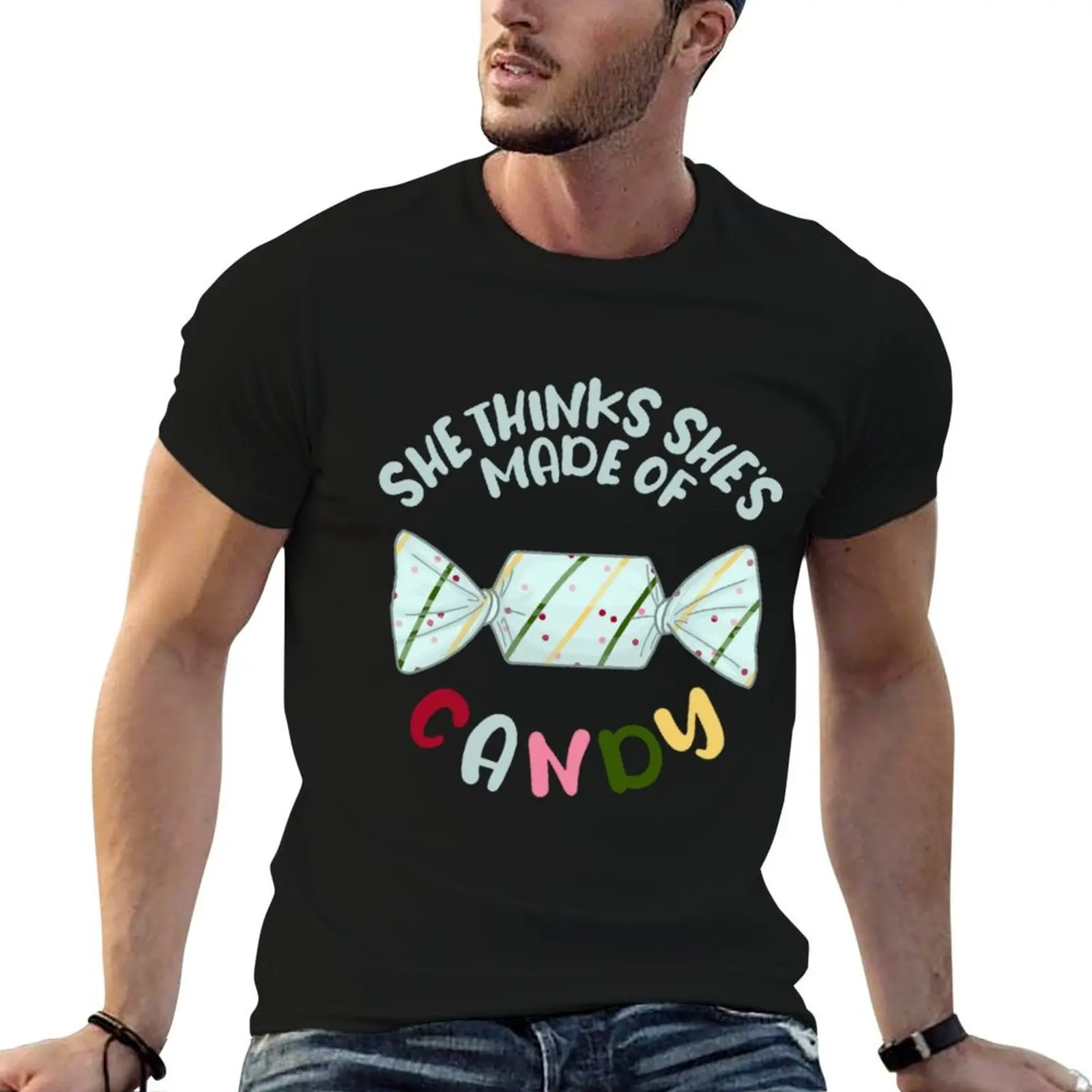 She thinks shes made of candy - Robbie Williams T-Shirt luxury t-shirt plain t shirts men