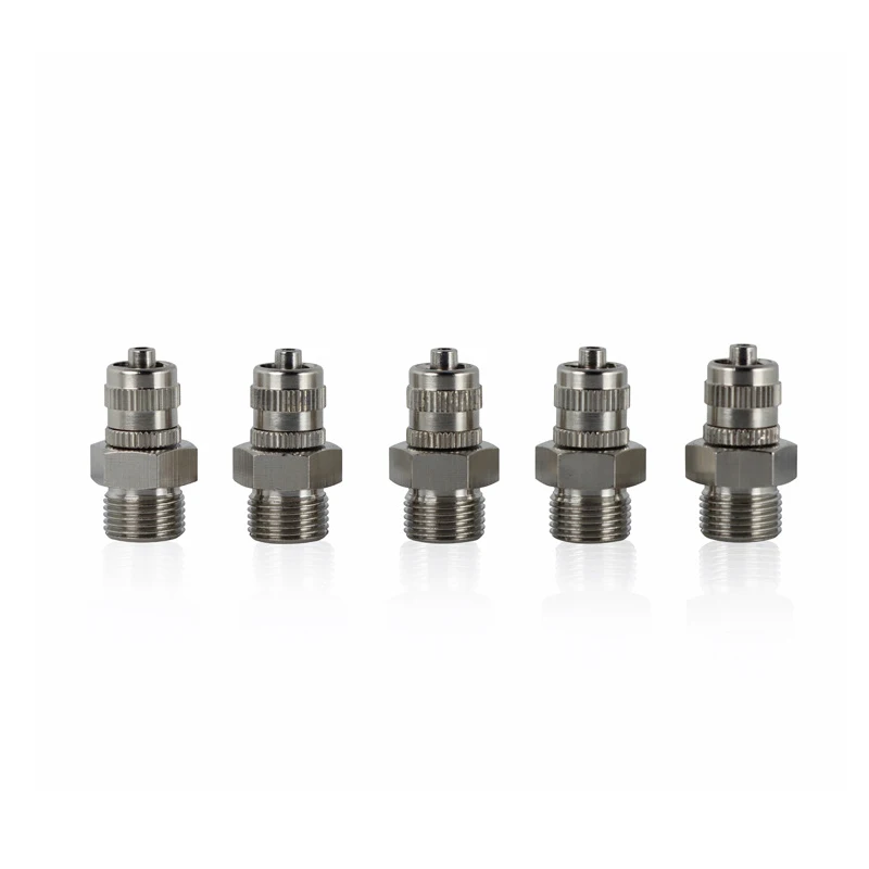 G1/4 G1/8 M10 M12 Split Adapter External Screw Metal Luer Lock Split Removable Dispensing Joint, 5/10PCS