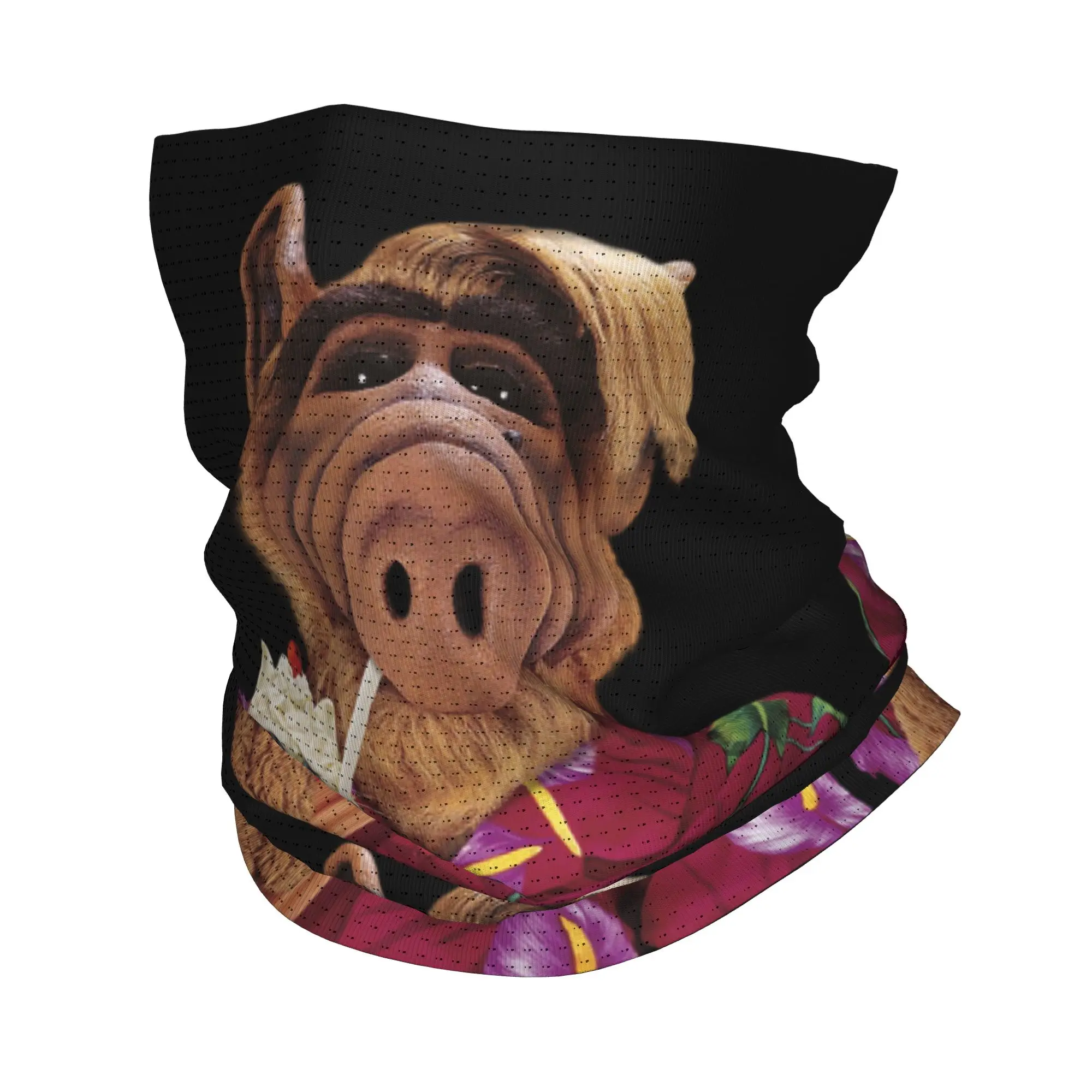 Funny Alf Meme Bandana Neck Gaiter for Hiking Hunting Women Men Wrap Scarf Alien Life Form Sci Fi Tv Show Balaclava Warmer
