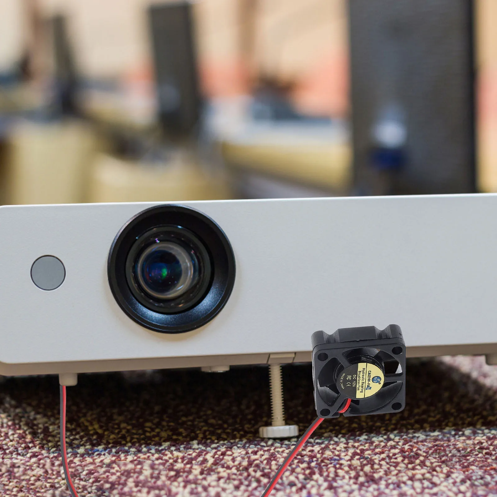 

6 Pcs Car Projector Dc 12v Fan Printer Accessory Mini Blower Aluminum Alloy Dvr Cooling Quite