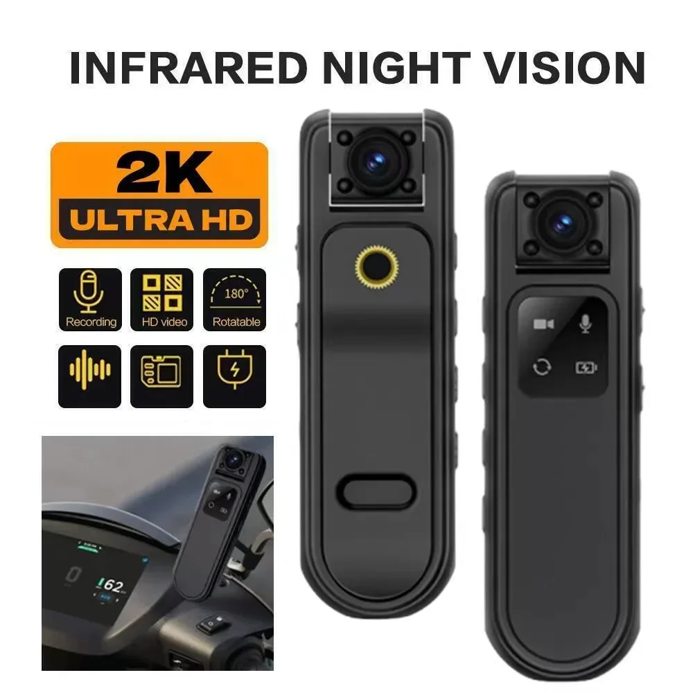 

Ultra high definition 2.5K portable camera, police human body camera, infrared night vision device, mini digital recorder