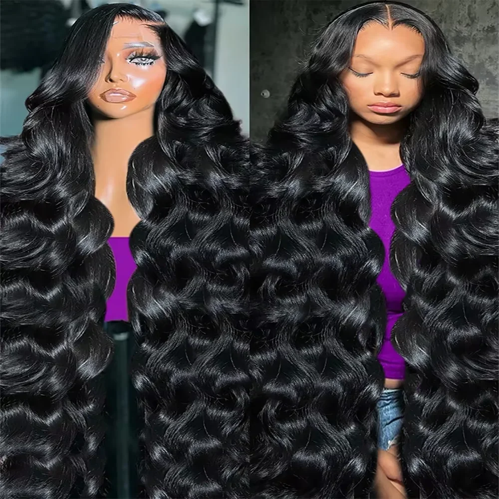 250 Density 30 36 Inches Body Wave Transparent 13x6 Lace Frontal Human Hair Wigs Brazilian Remy 13x4 Lace Front Wig For Women