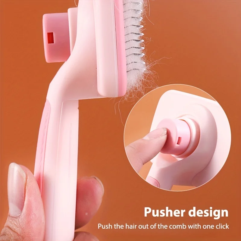 Cat Dog Professional Grooming Brush De-fluffing needle comb cleaning brush long and short hair pet hair removal comb