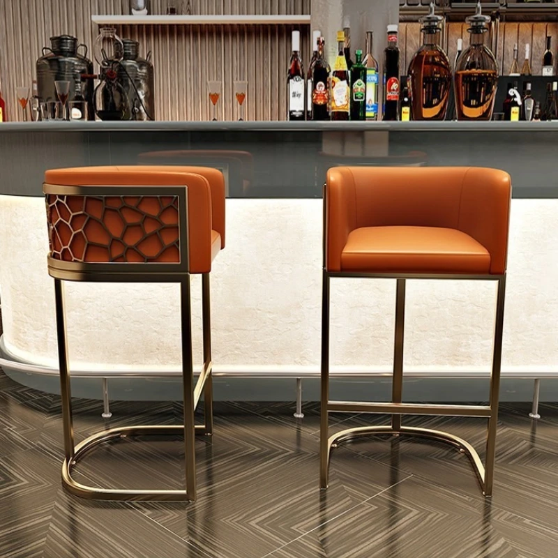 

Стулья для барной стойки, стойка регистрации, стойка регистрации, барные стулья, креативные и простые стулья со спинкой на высоких ножках для кофейни