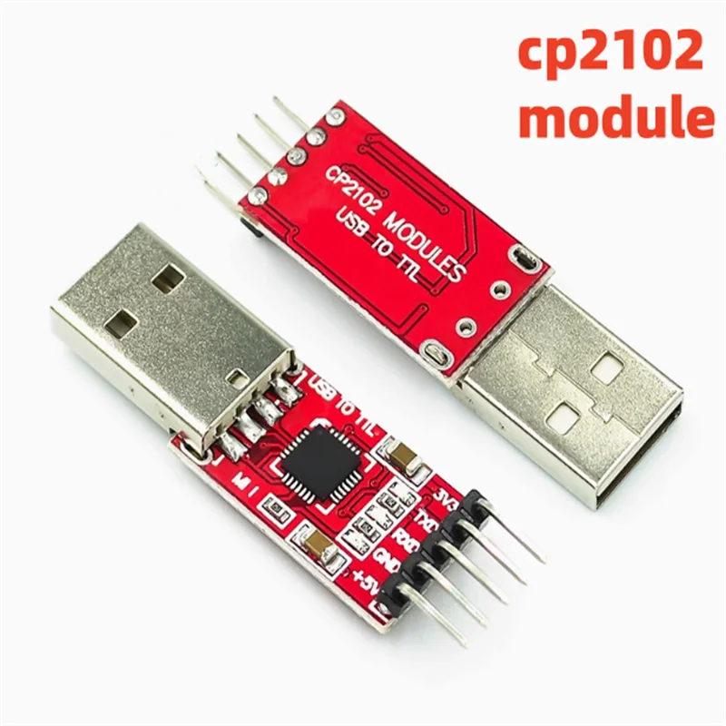 2pcs USB to Serial Module CP2102 Module USB to TTL STC Downloader UART Can be directly connected to a computer