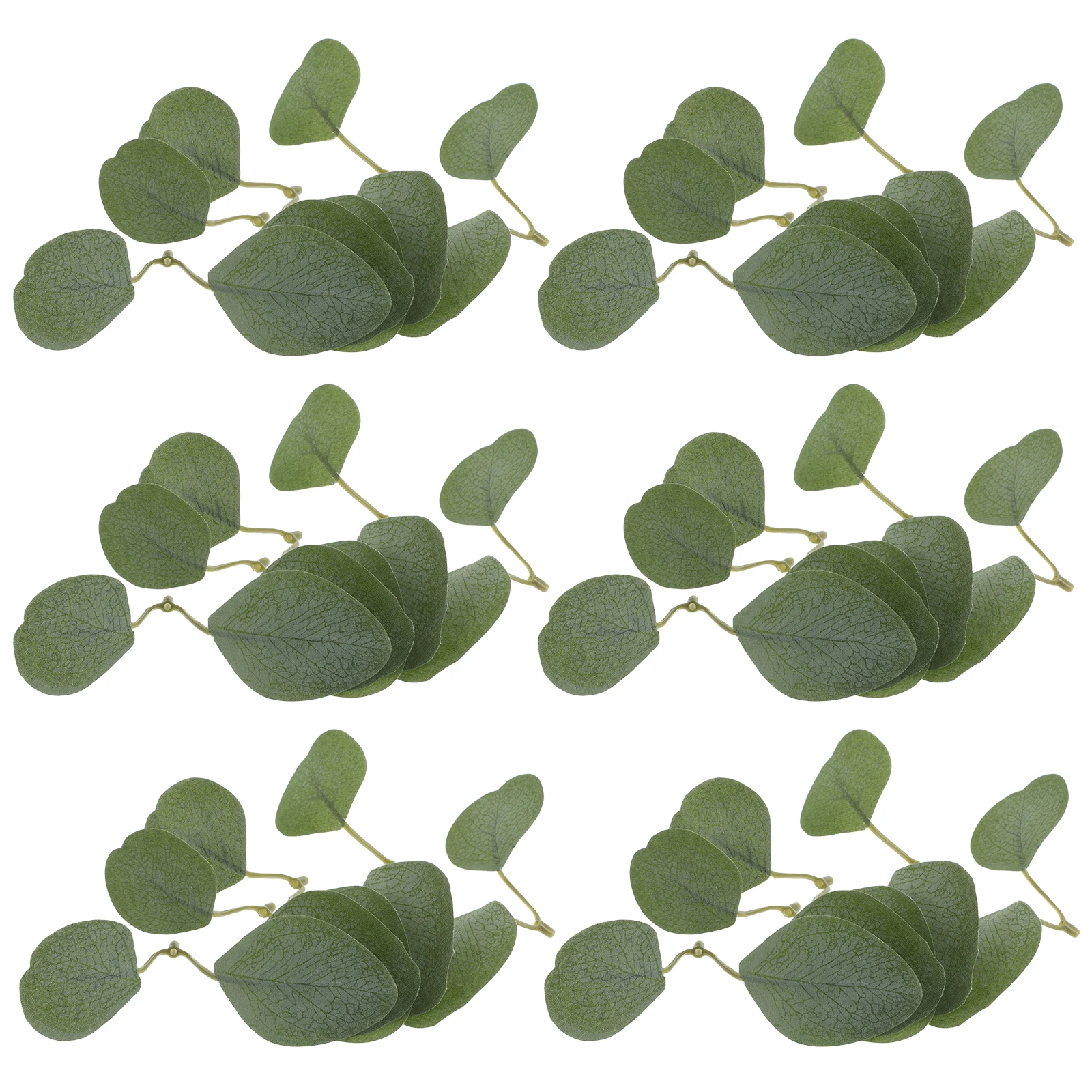 

40 Pcs Wreath Simulated Eucalyptus Leaves Diy Supplies Leaf Artificial Beads Plants Green Material Garland